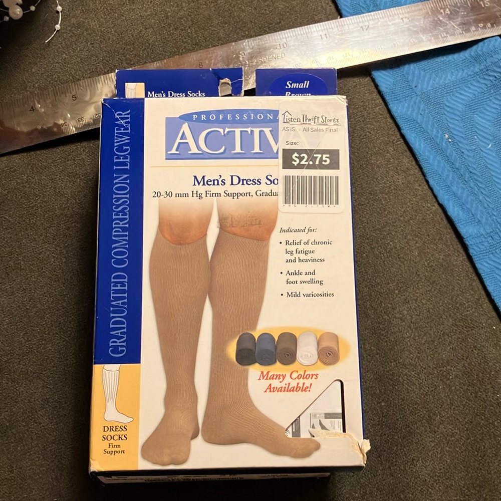 Ativa Men's Dress Socks - Tan